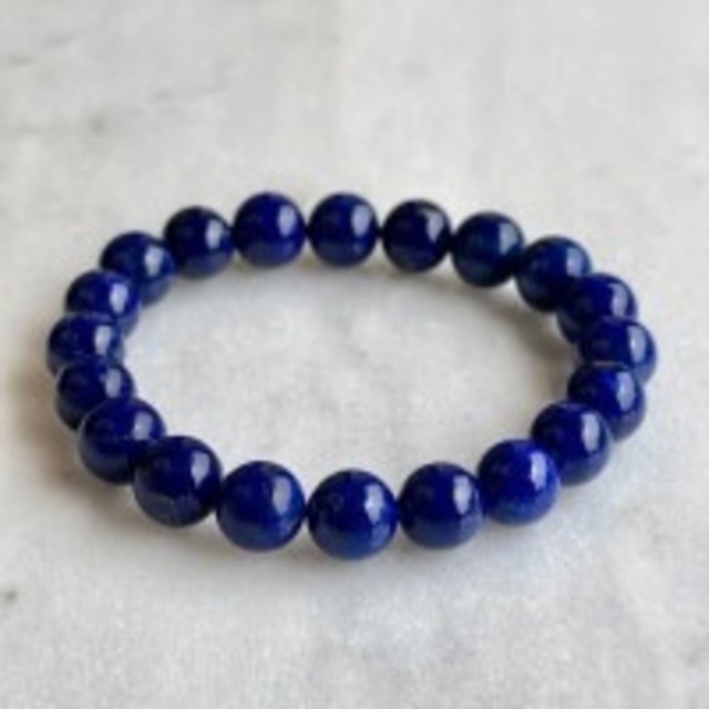 【モンサンミッシェルでアチューメント】【超美石】【最高品質】アフガニスタン産　ラピスラズリ　10.5ｍｍ　ブレスレット（要サイズ確認）　4577