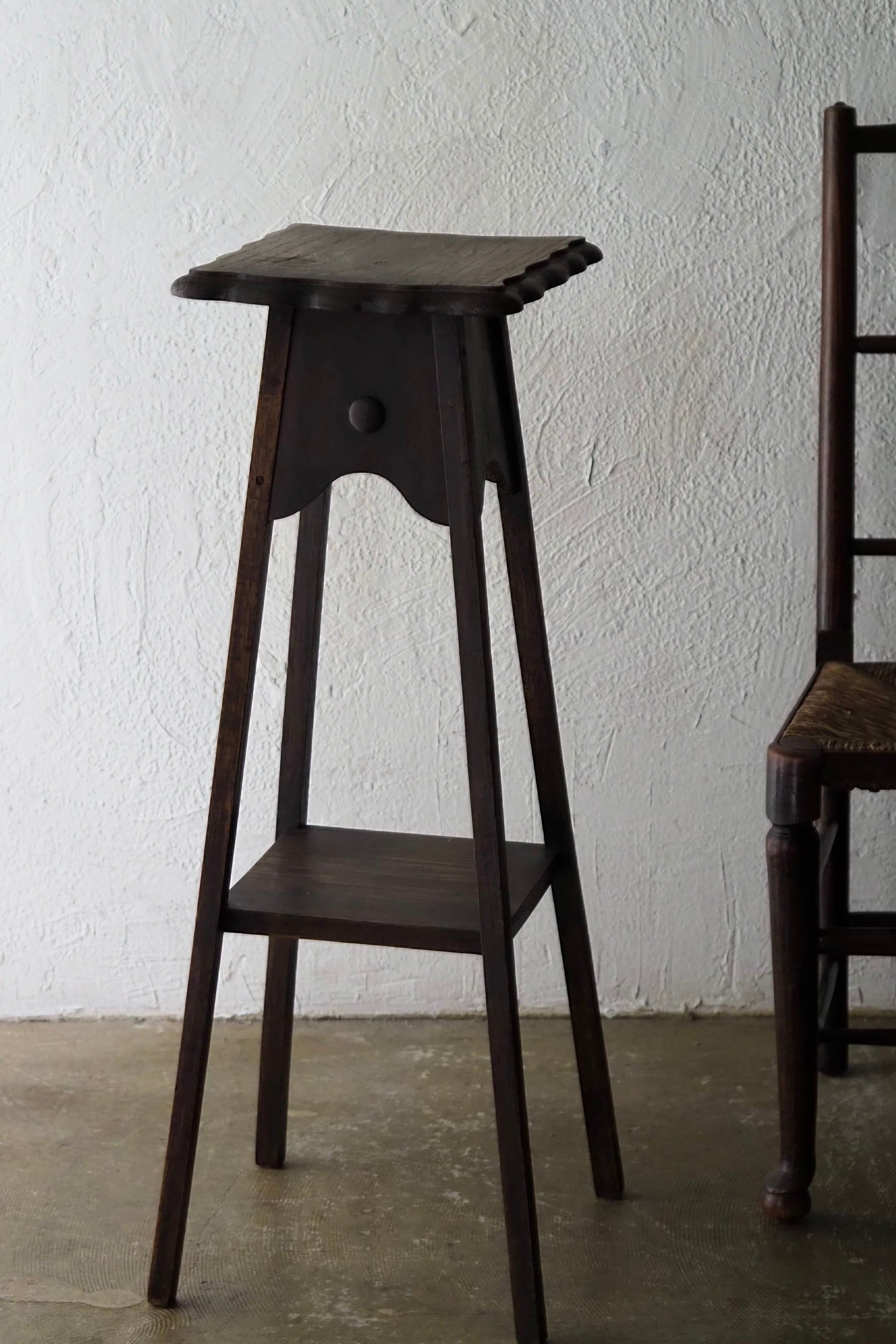 イギリス.オークの花台-antique flower stand | アンティーク