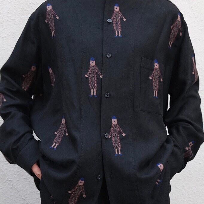Ka na ta”classic human shirt blue” | Lapel online store