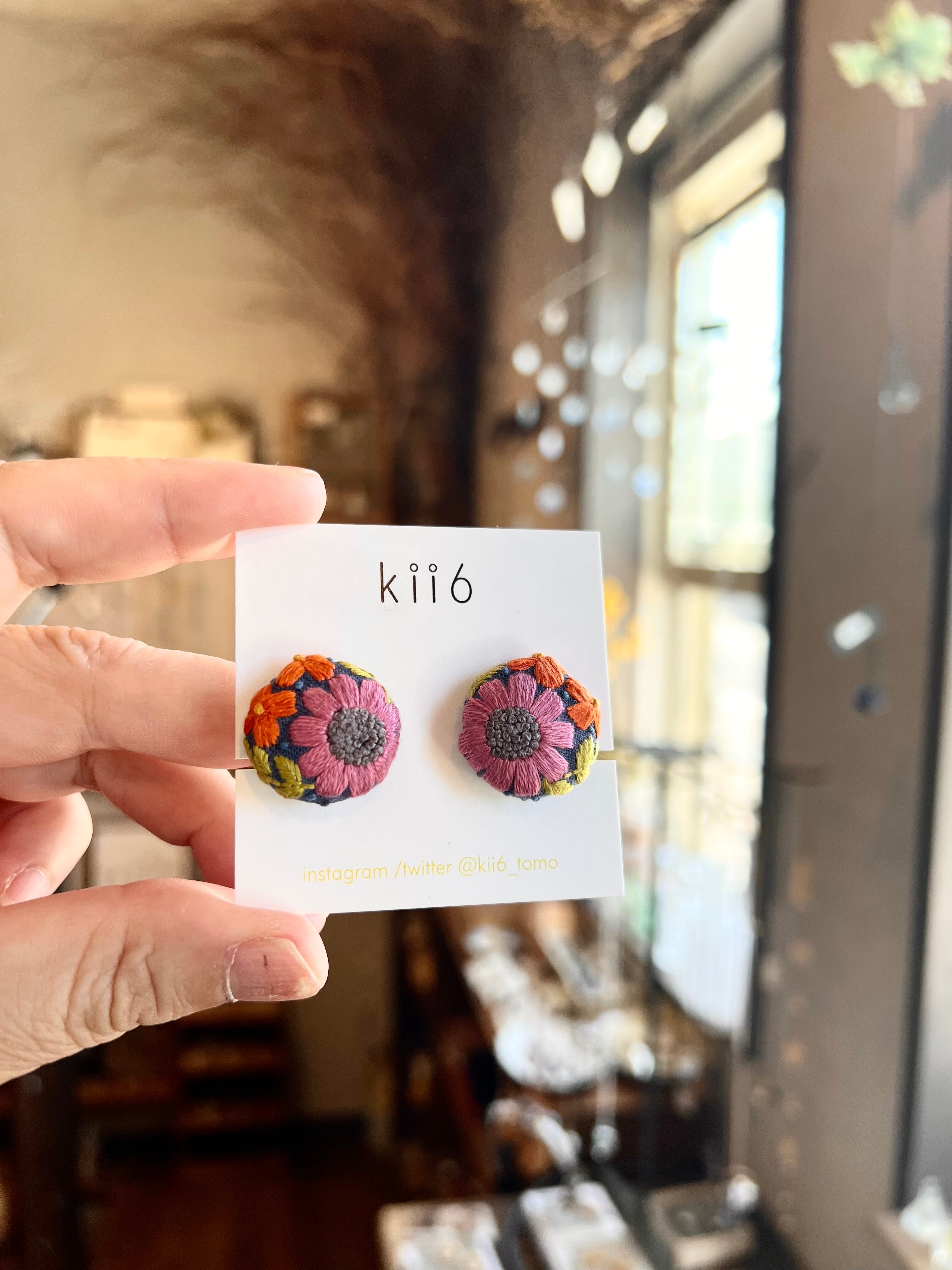 kii6 手刺繍アクセサリー 92 93 | teshigotoya ねむの木の豆