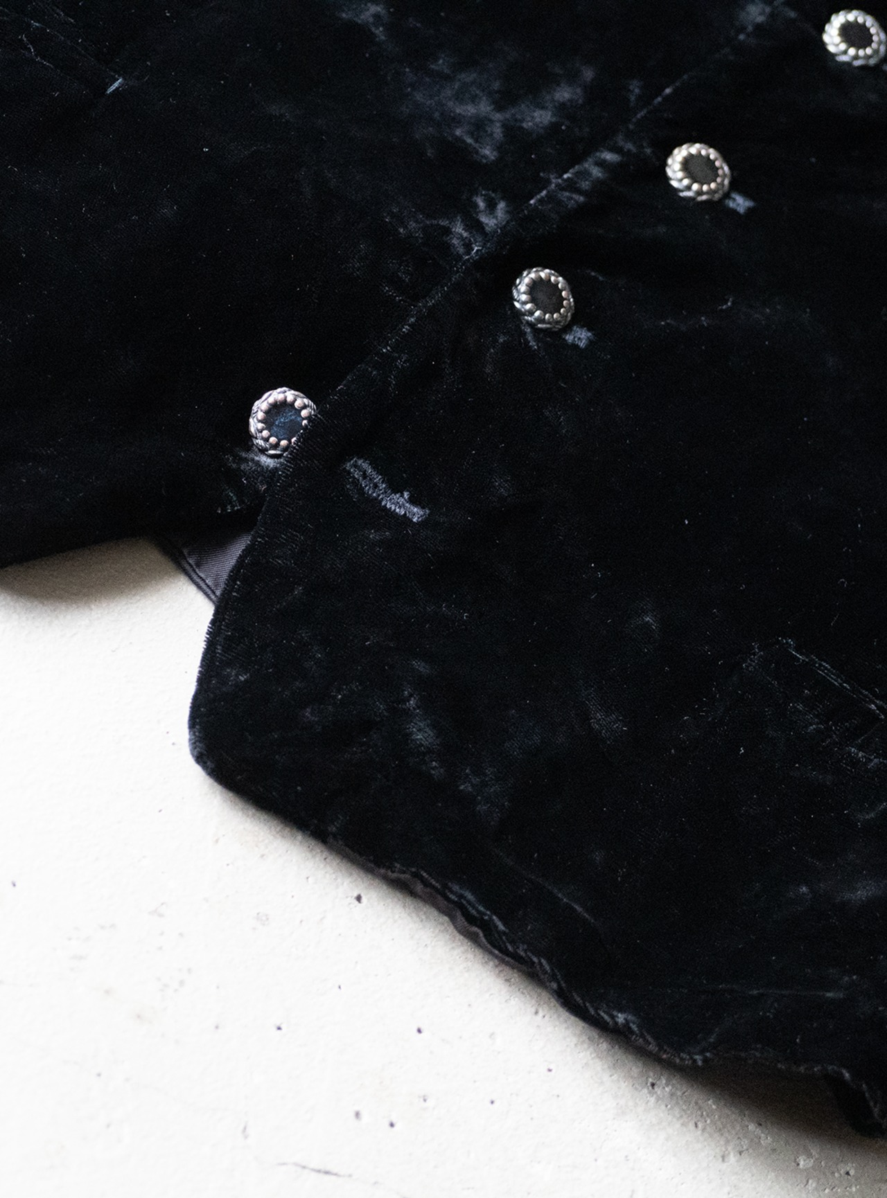 "MARC BAXIS" 1990s Velvet vest