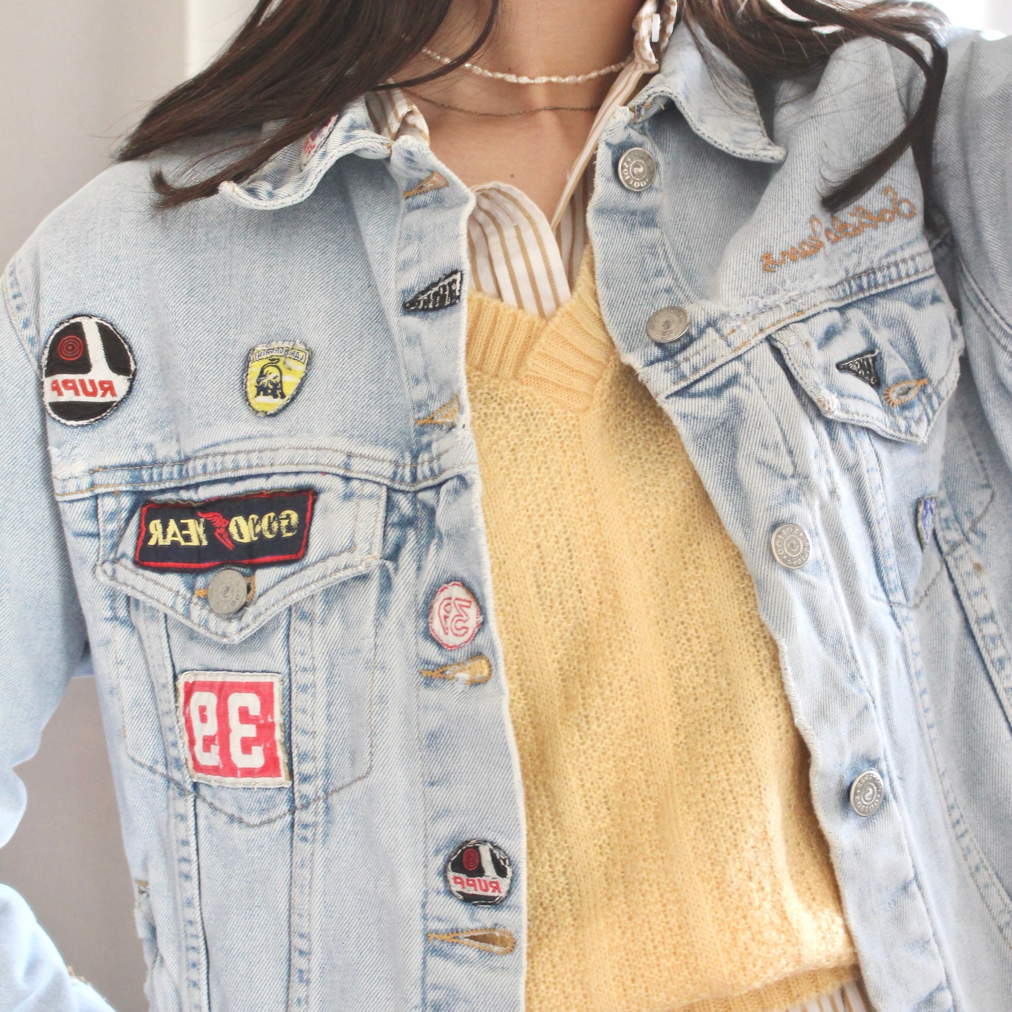ワッペンデニムジャケット