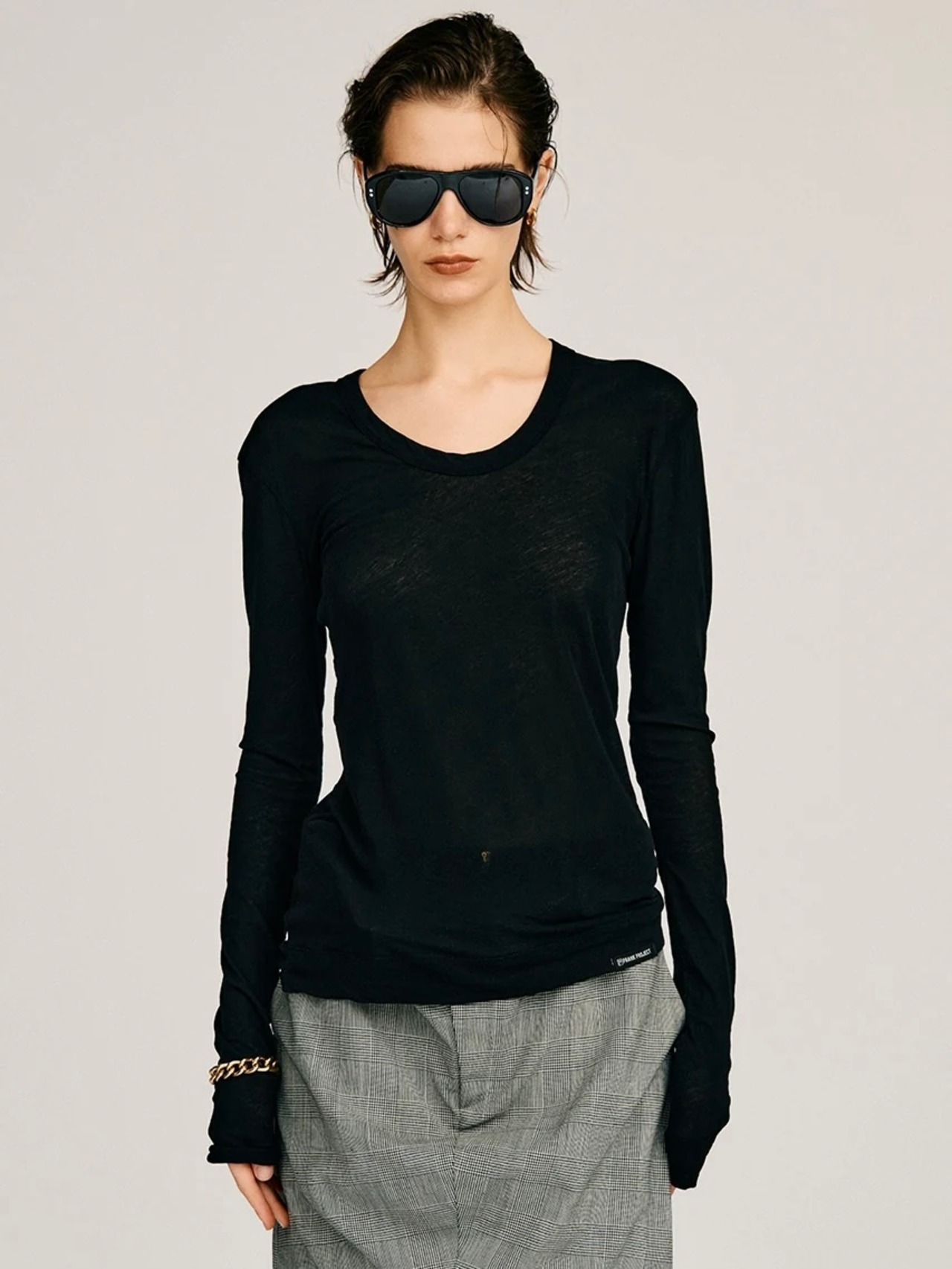 【26AW】PRANK PROJECT プランクプロジェクト / ブラトップ / Scoop Neck Sheer Top - 6