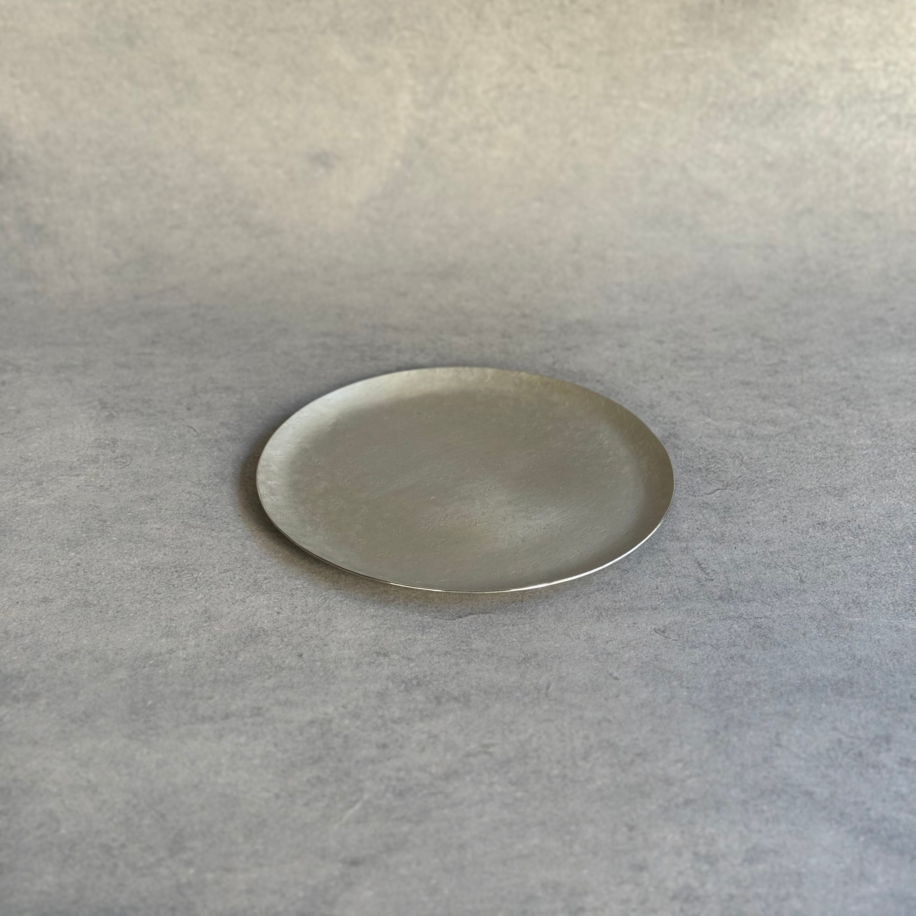 奥澤華 中皿 (洋白)