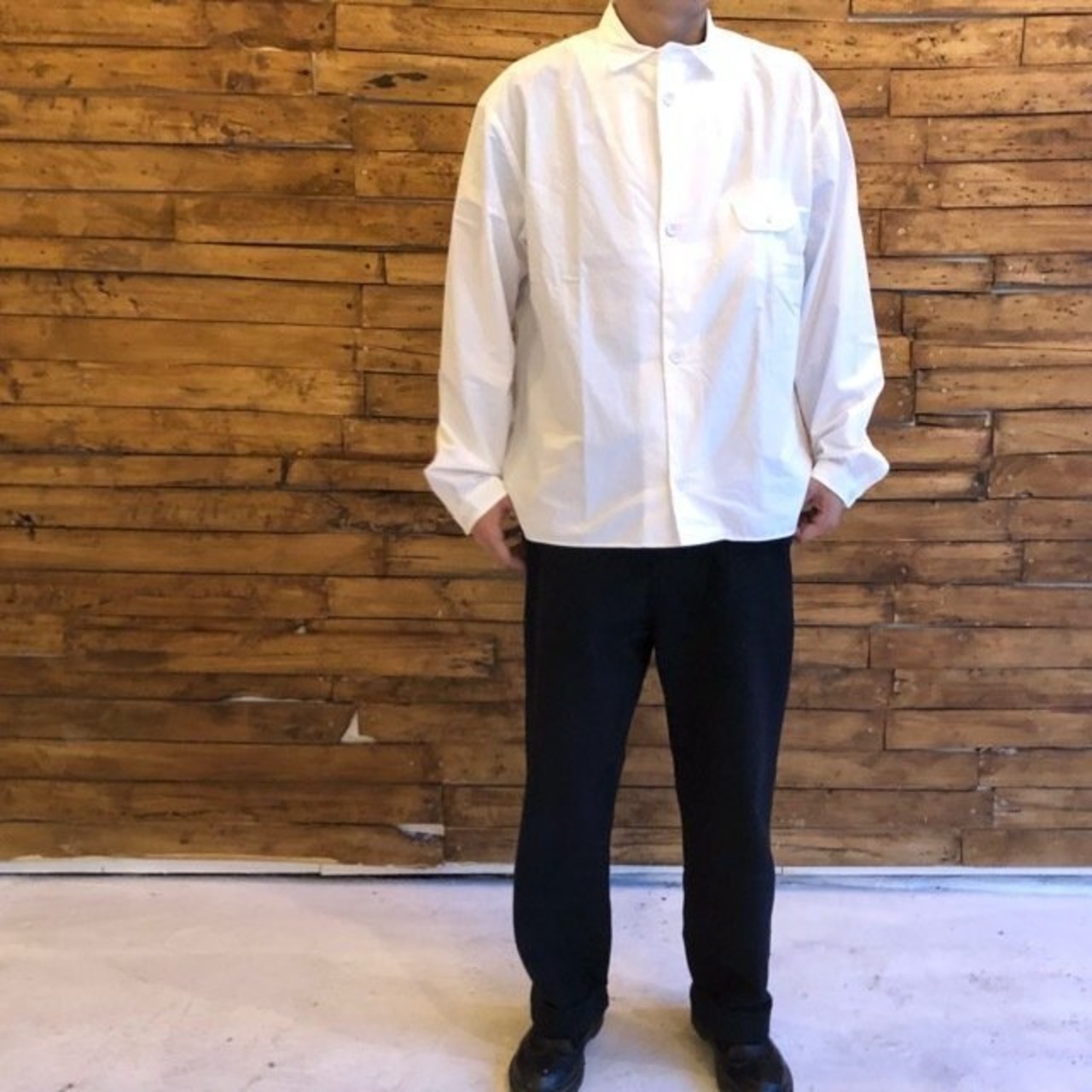 LOLO　ロロ　ステッチなし長袖シャツ　オフ【送料無料】