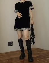 【sister Jane】City Velvet Mini Dress