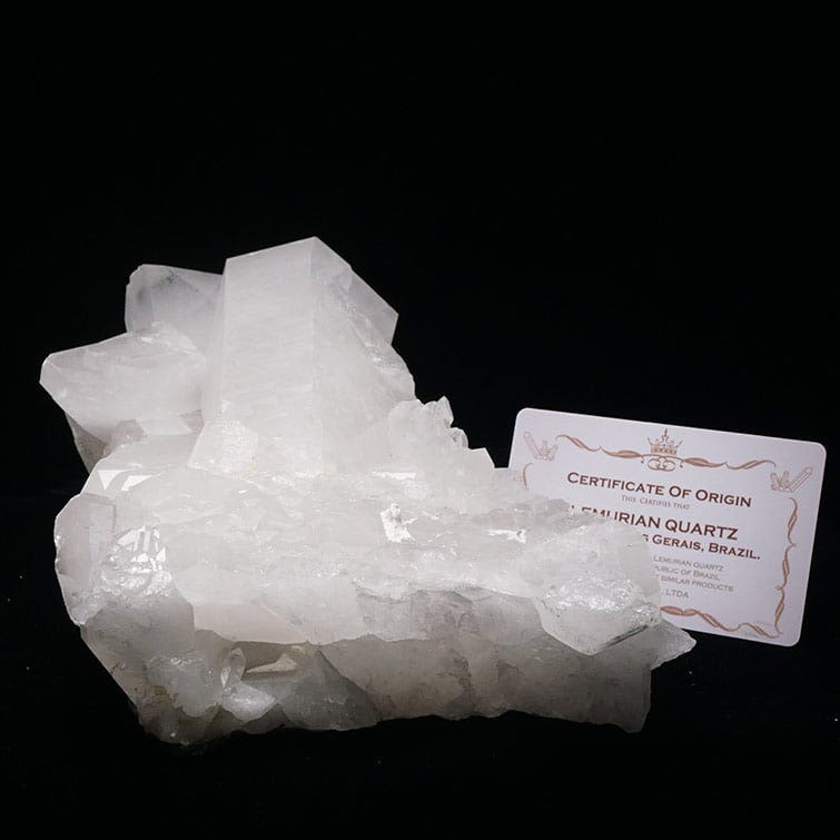 2.6Kg 水晶 クラスター 原石 ブラジル ミナスジェライス州 コリント産 レムリアンシード 証明書付属 一点物 292-40