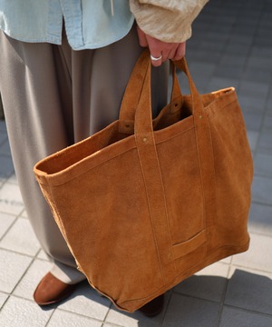 SEVEN BY SEVEN / 800-6171153 LEATHER TOTE BAG (BROWN)