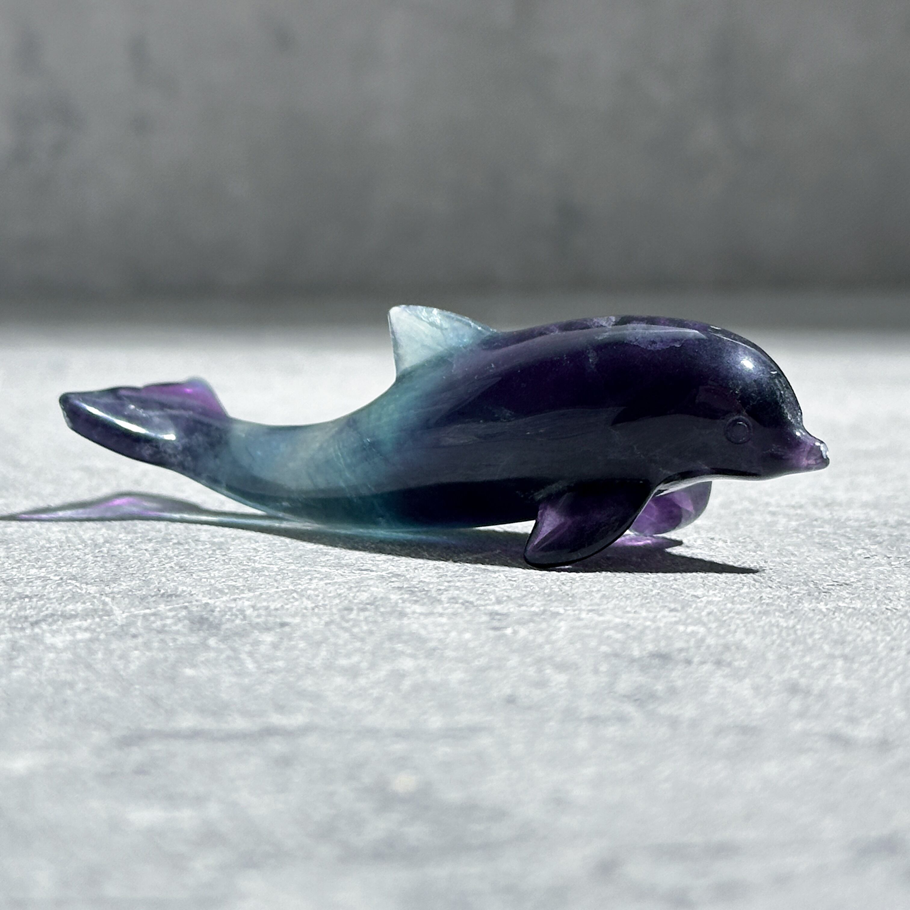 レインボーフローライト イルカ44◇ Fluorite ◇天然石
