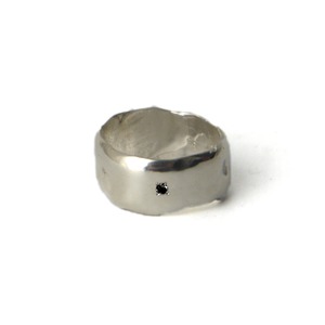 VUR-12-003 "wave" ring   ( SV × black zirconia )