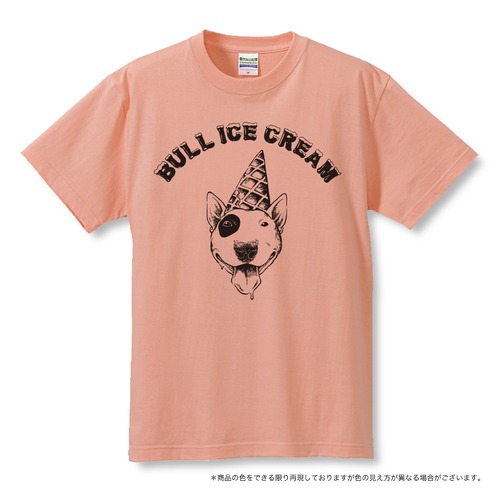 BULL TERRIER ICE Tシャツ　”アプリコット”