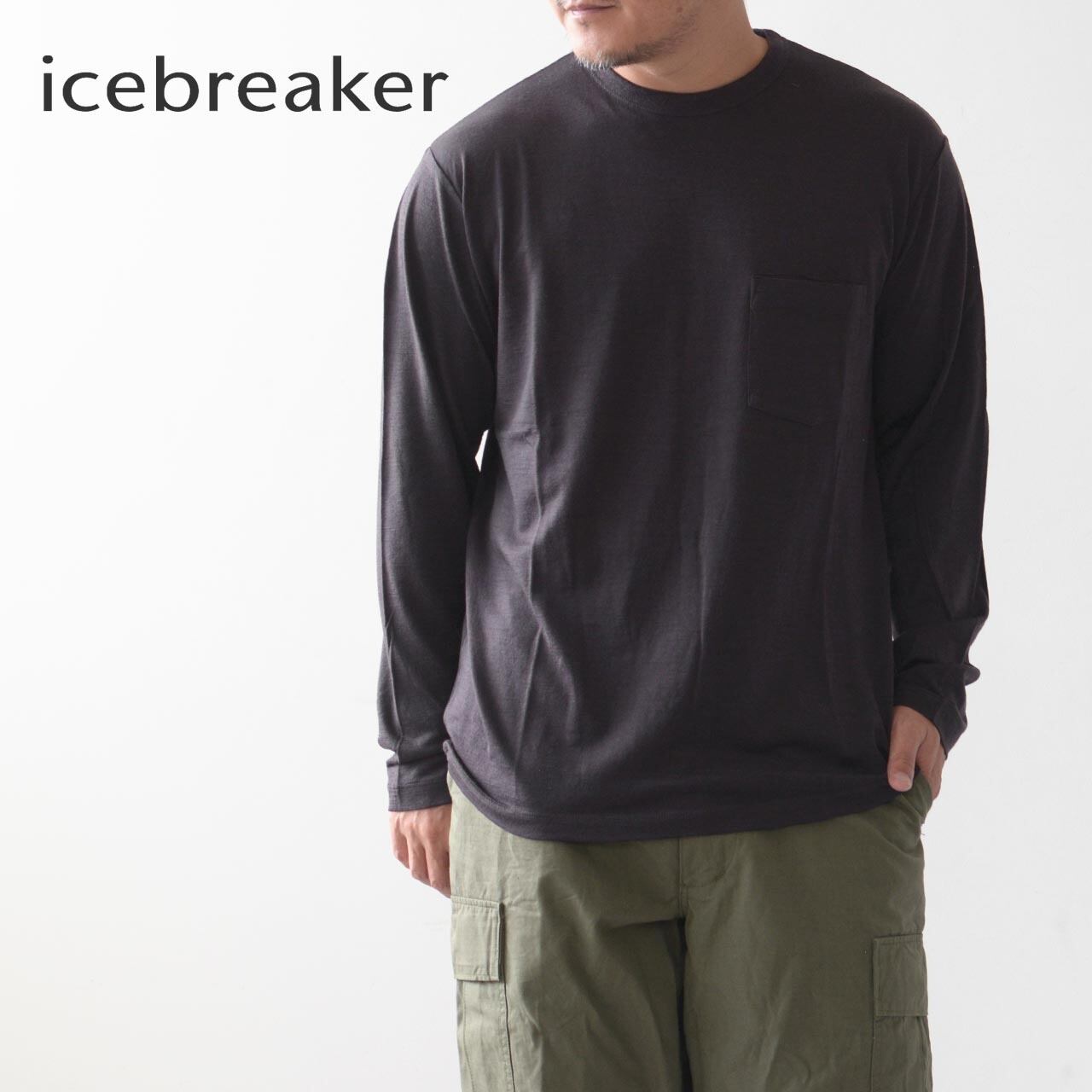 ICE BREAKER [アイスブレーカー] U MERINO 150 LS POCKET TEE [IT62371