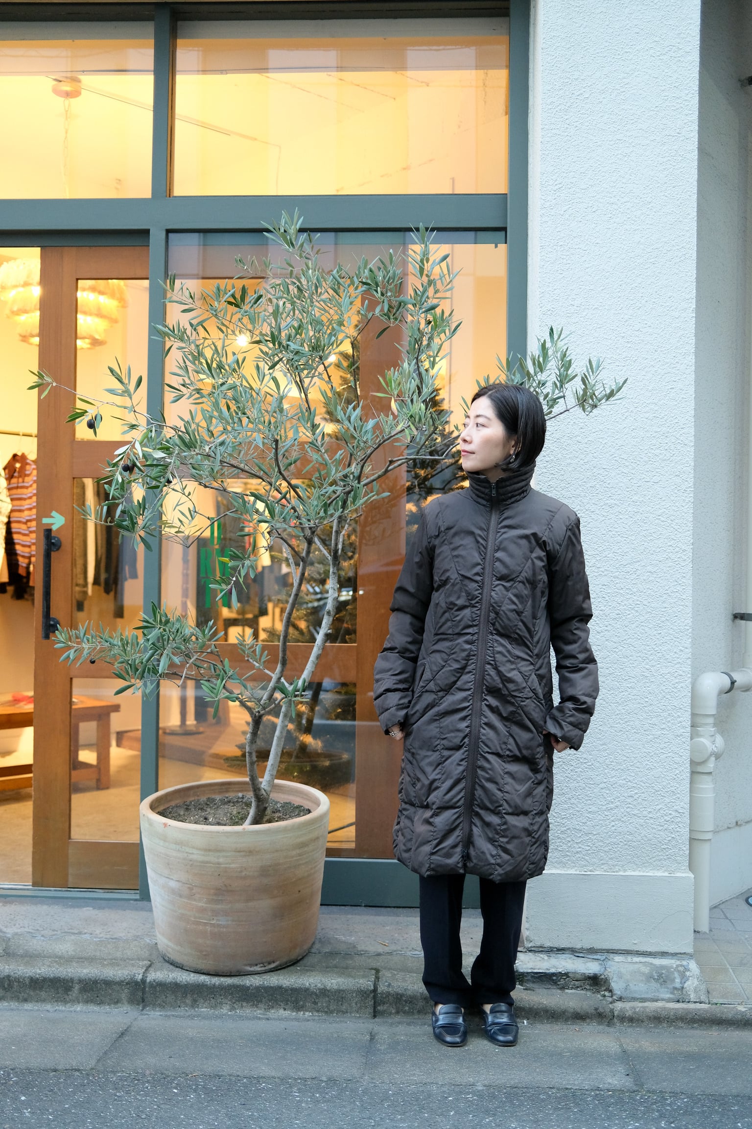 MONCLERブラウンダウン