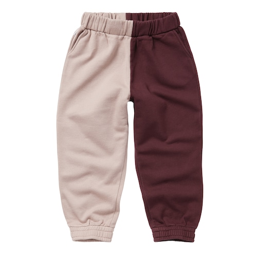 《MINGO. 2022AW》Oversized Sweatpants / Duo Chestnut Rose Grey