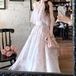 フリルネックノースリーブフラワーワンピ ・78439