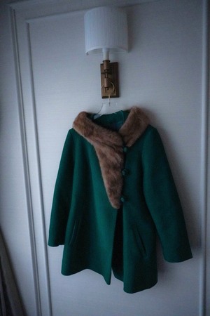 green fur color coat