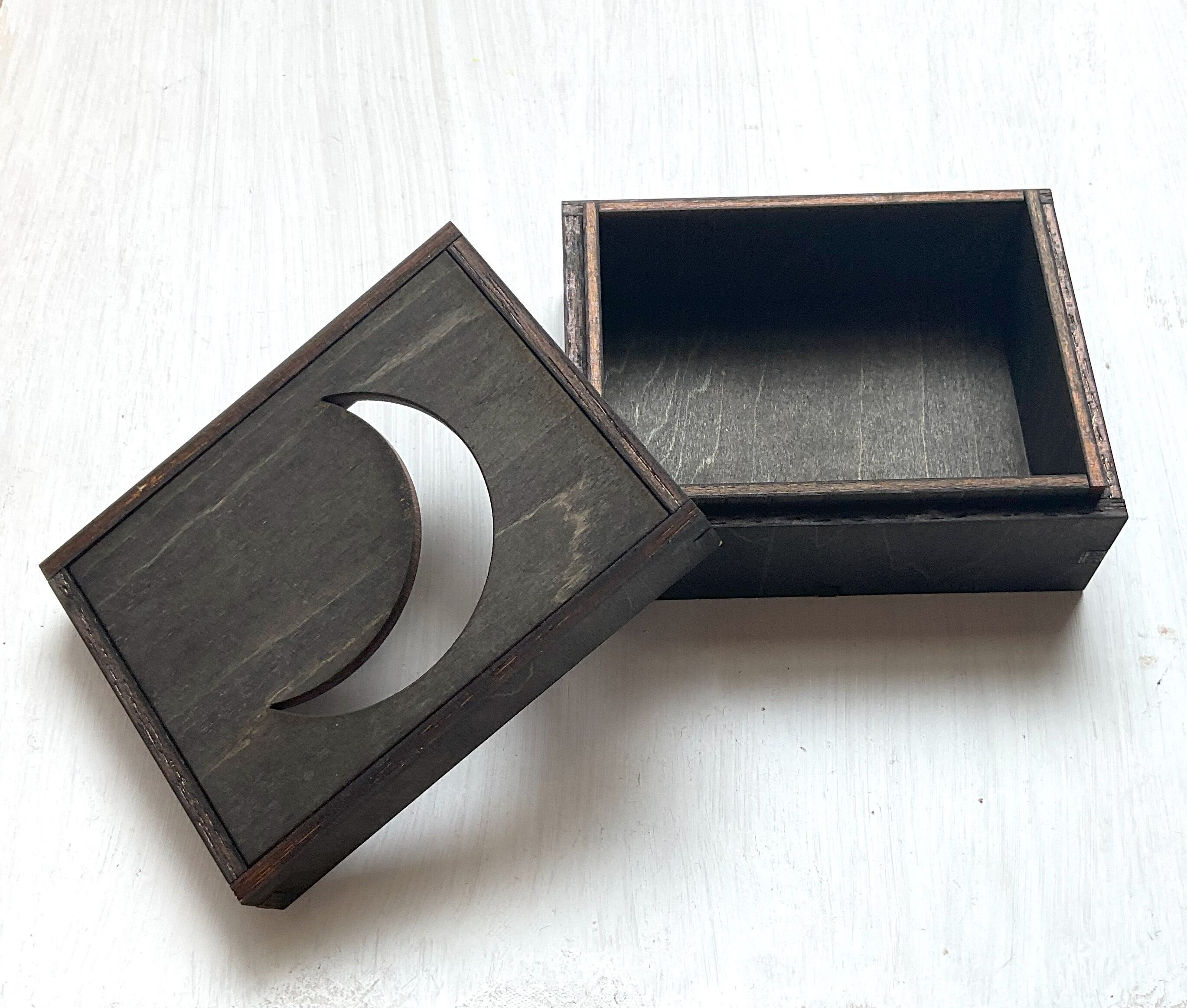 木製 ブラック アクセサリーケース 黒い月：木箱】Black color 標本箱 アクセサリーケース【DesignerBOX