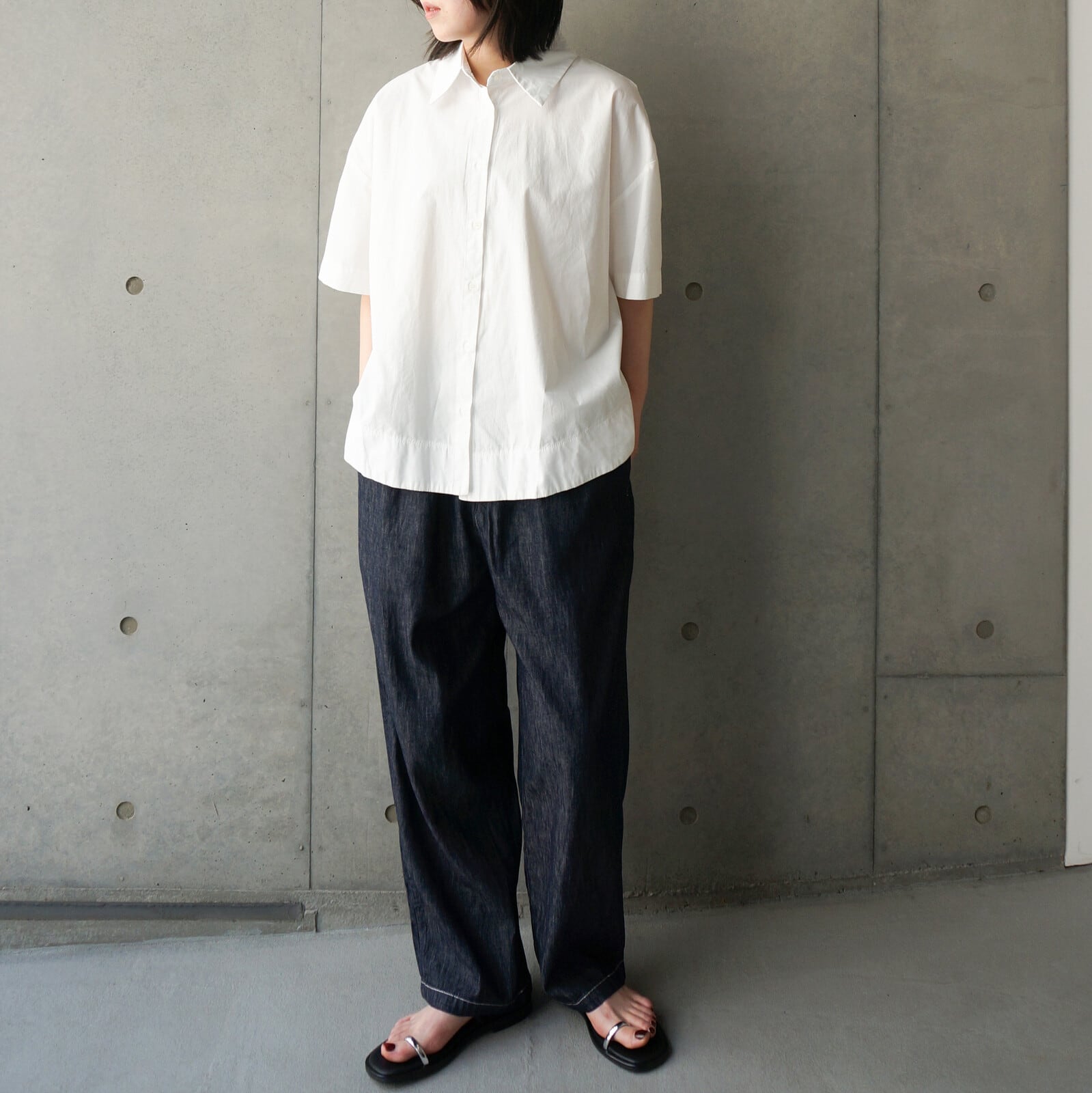 【closet meii】 デニムパンツ|コットンリネン