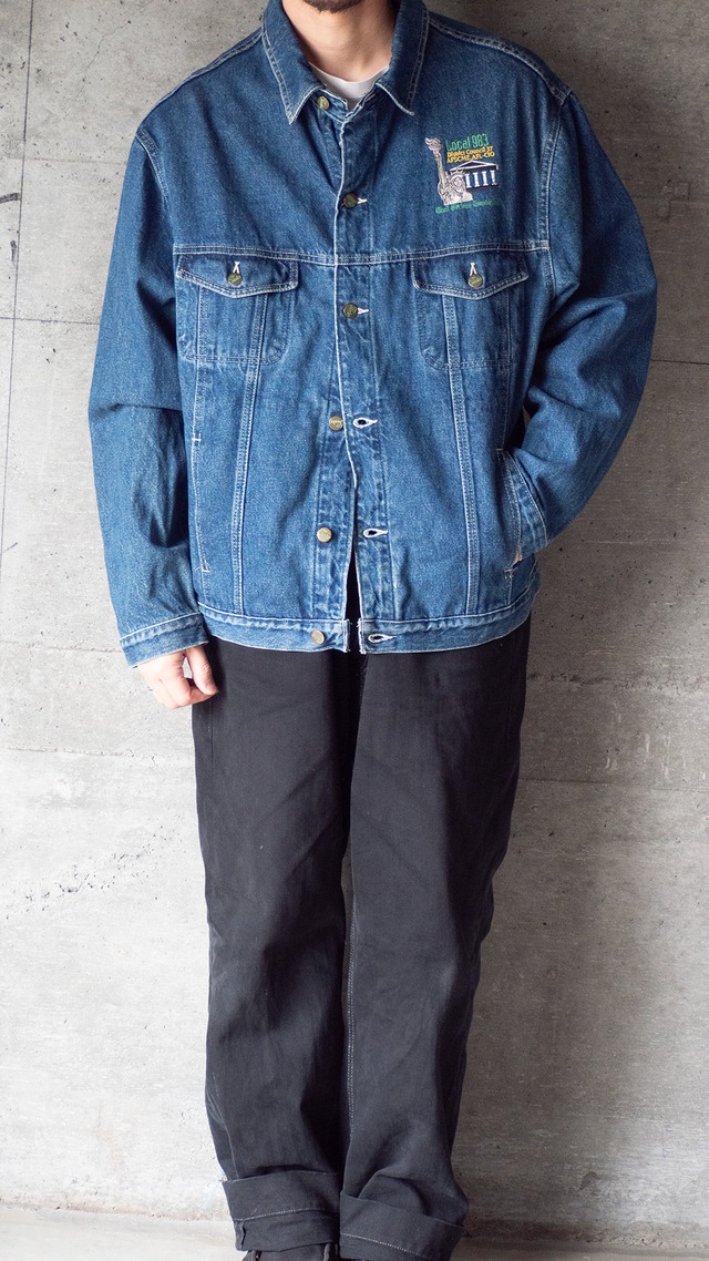 "Local 983 in NYC" 1990s Pointer denim jakcet