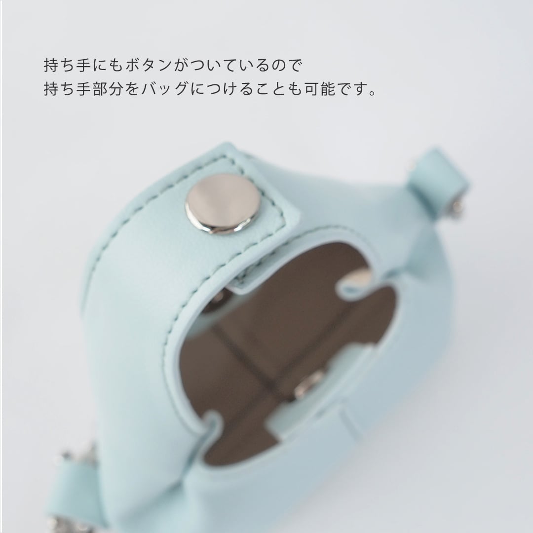 yuhaku ポーチ インナーバッグ バッグチャーム バッグチャーム h.62 アッシュソワソンドゥ |ポーチ 合成皮革 PU