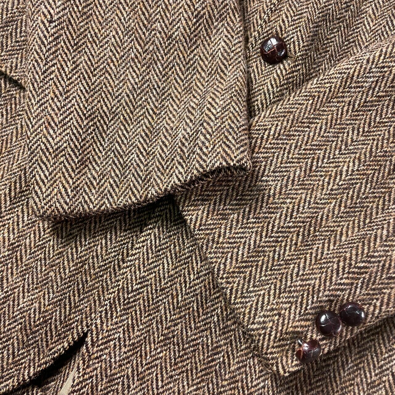 80年代 USA製 HARRIS TWEED ハリスツイード ウールテーラード
