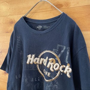 【Hard Rock Cafe】ロゴ プリント Tシャツ ハードロックカフェ ギター M US古着