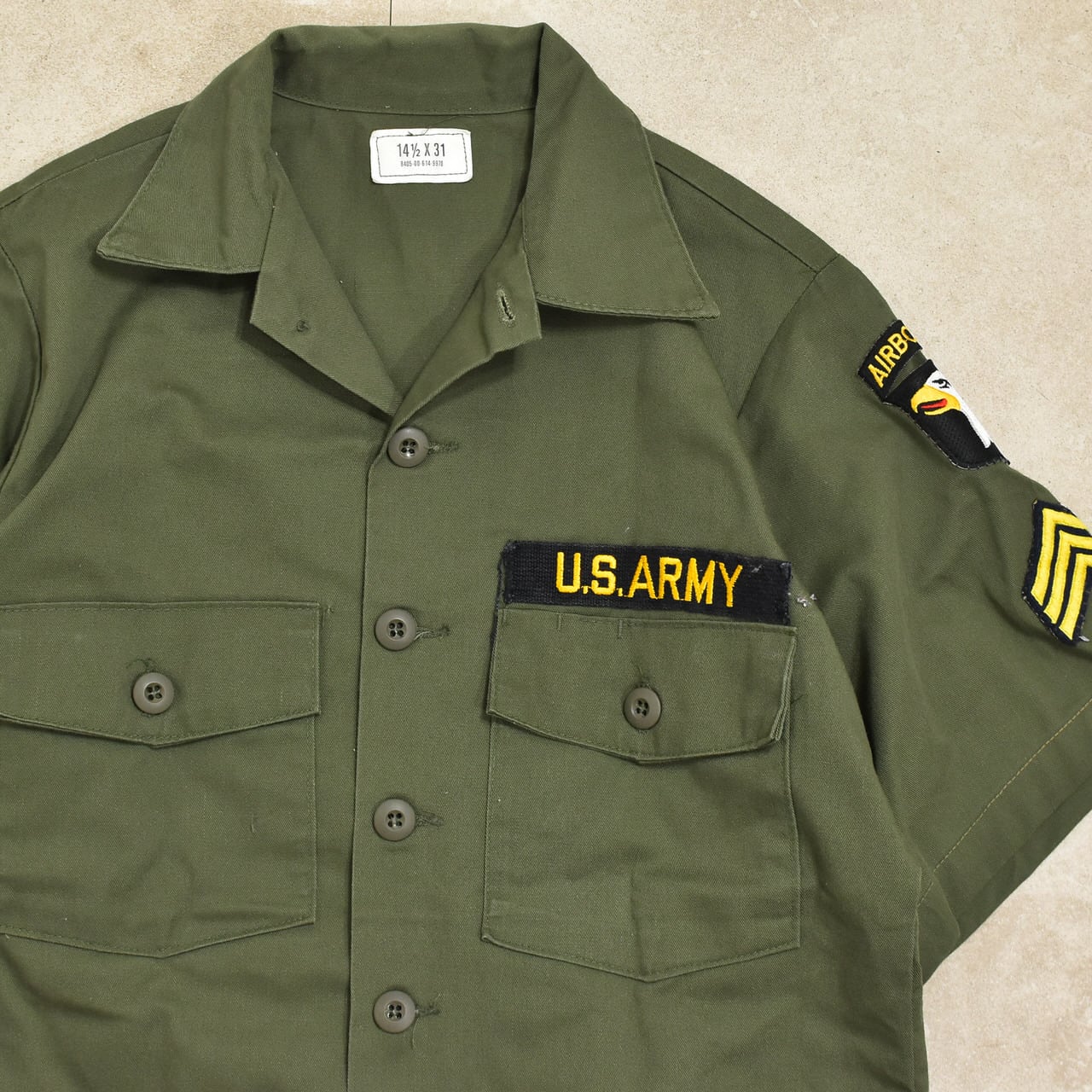 80s U.S.ARMY utility shirt | 古着屋 grin days memory 【公式】古着 