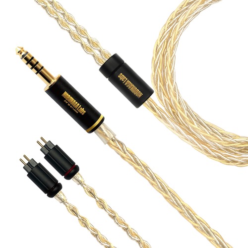 【1点のみ特選アウトレット】QUASAR(クエーサー)：NOBUNAGA Labs HYBRID：4.4mm5極バランス/IEM2pin：８芯パラジウムメッキ+純銀線金メッキ