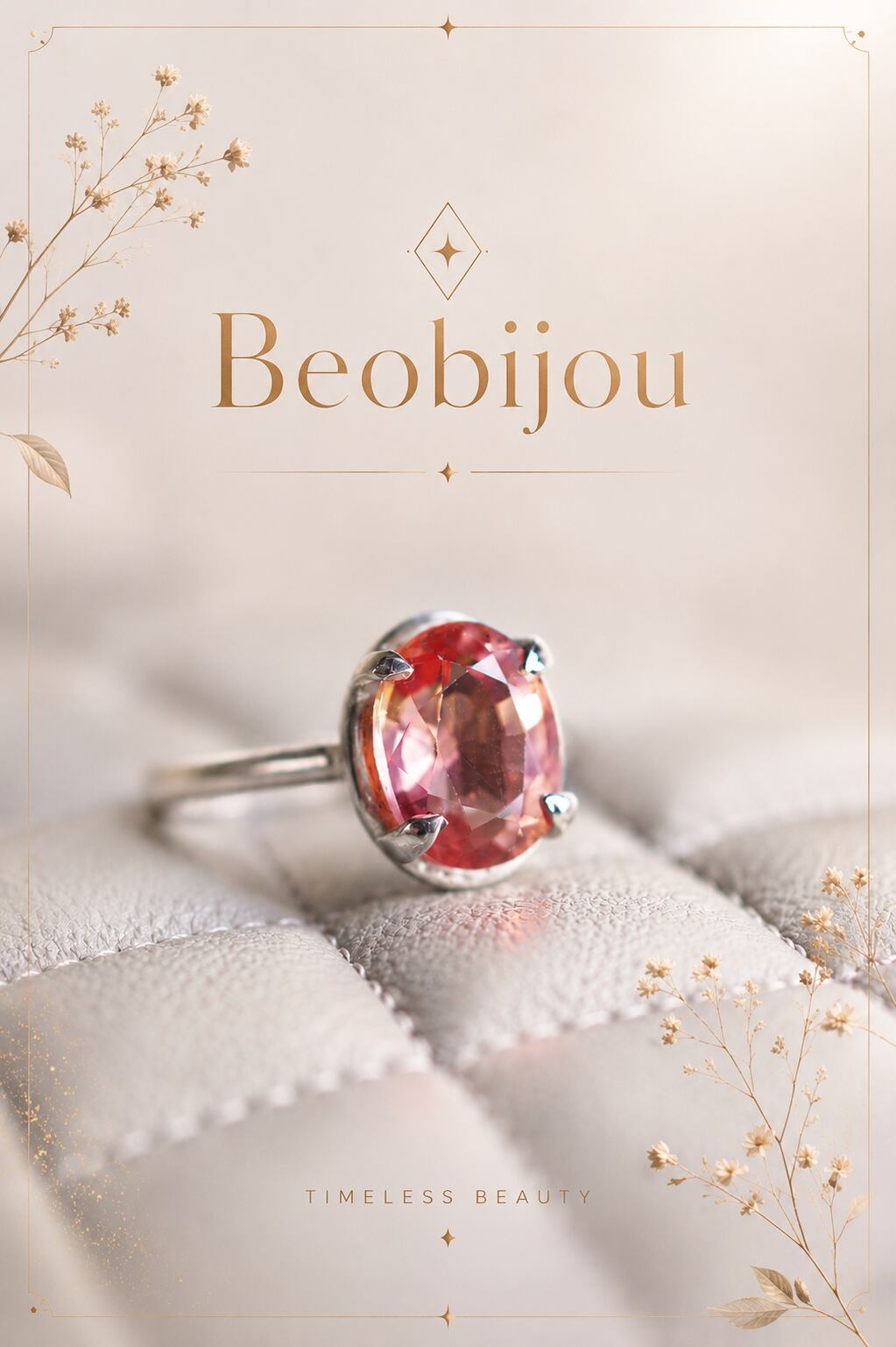 ☆ 新作 ☆『Morganite』☆の世界でひとつの天然石リングsilver925