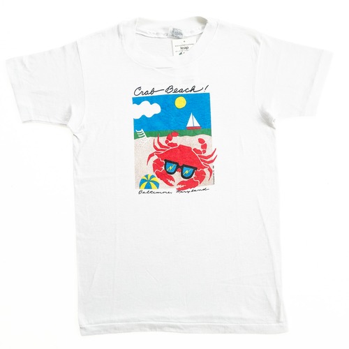 【150cm】VINTAGE 80'S かに Tシャツ【9880】