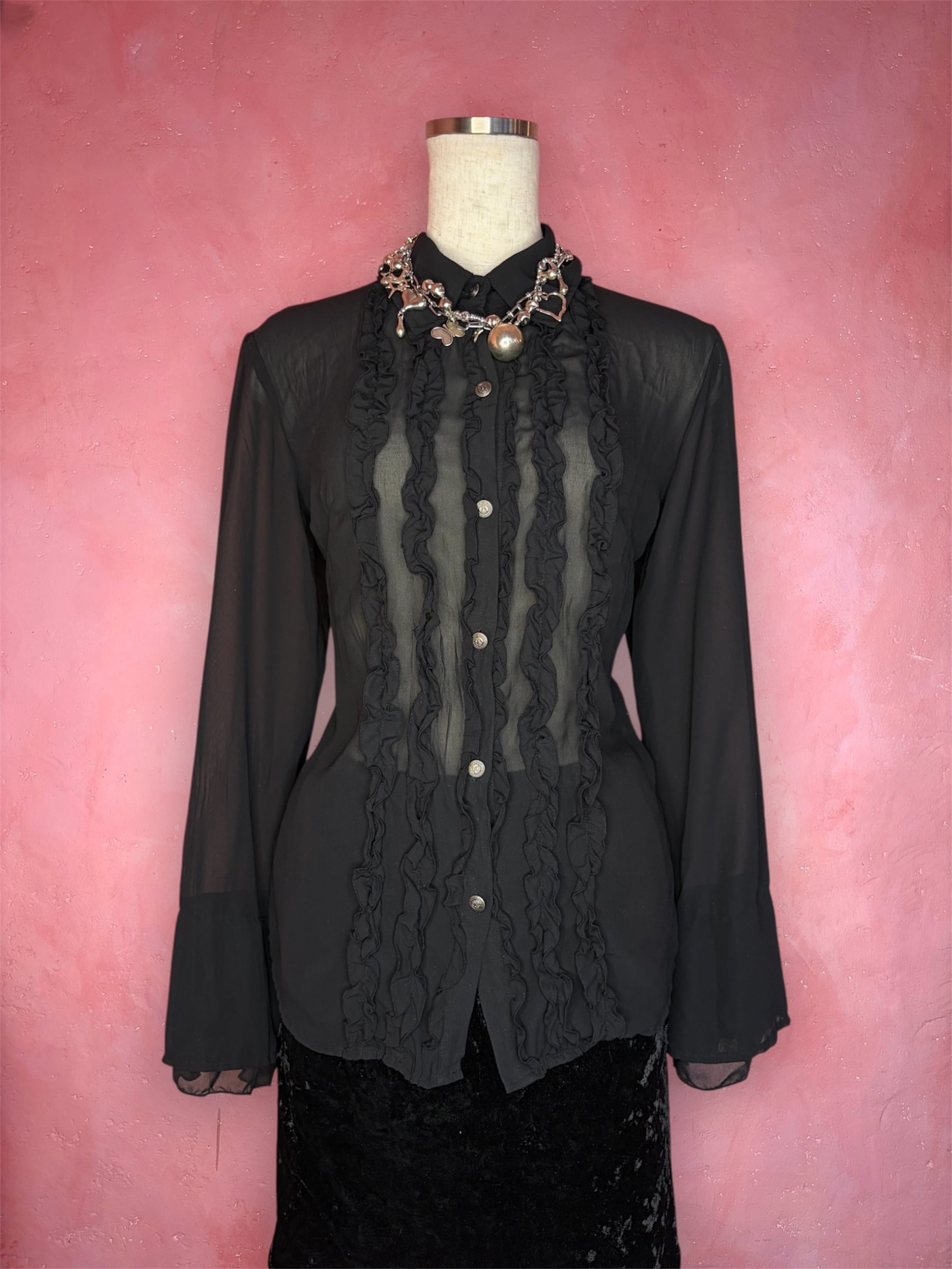 used frill blouse
