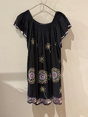 ANTIK BATIK スパンコール刺繍ファイヤーワークスチュニック