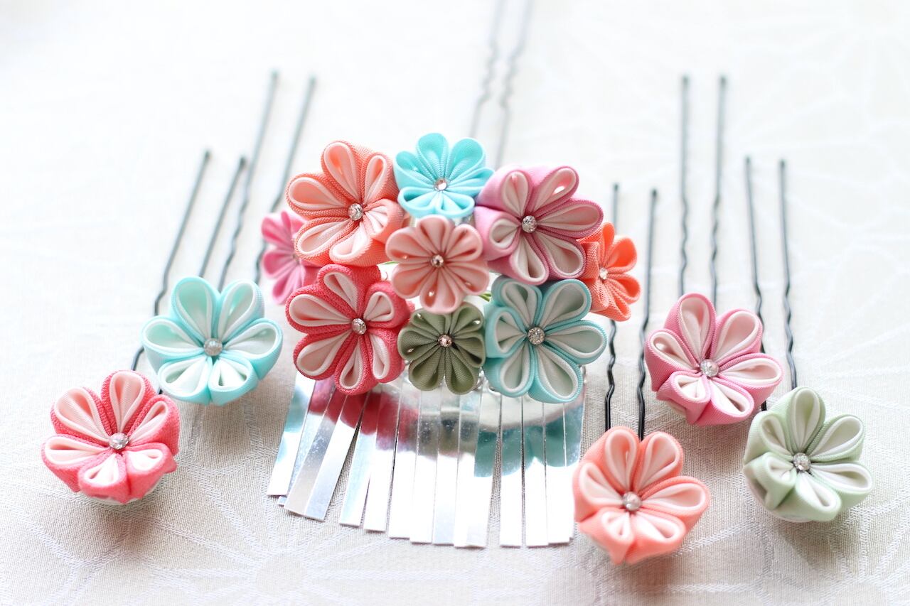 小物 petit bonheur Petit Bonheur（プチボヌール） ・つまみ細工・ヘアアクセサリー