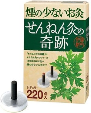 【人気】煙の少ないお灸 せんねん灸の奇跡 レギュラー 220点入×2箱（計440点）