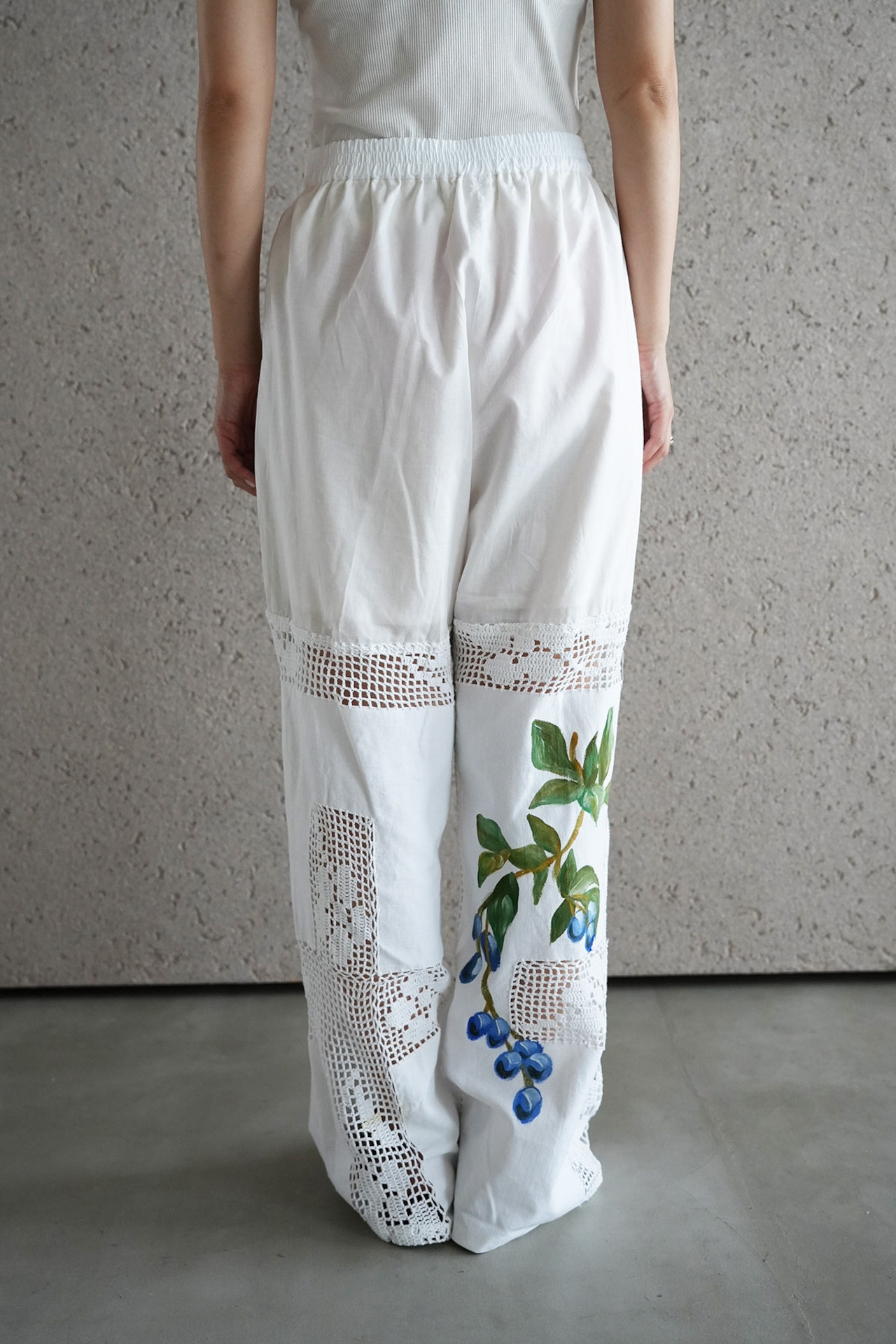 vintage lace pants grape