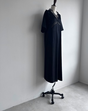 MM6 Maison Margiela　LACE TRIM V-NECK DRESS