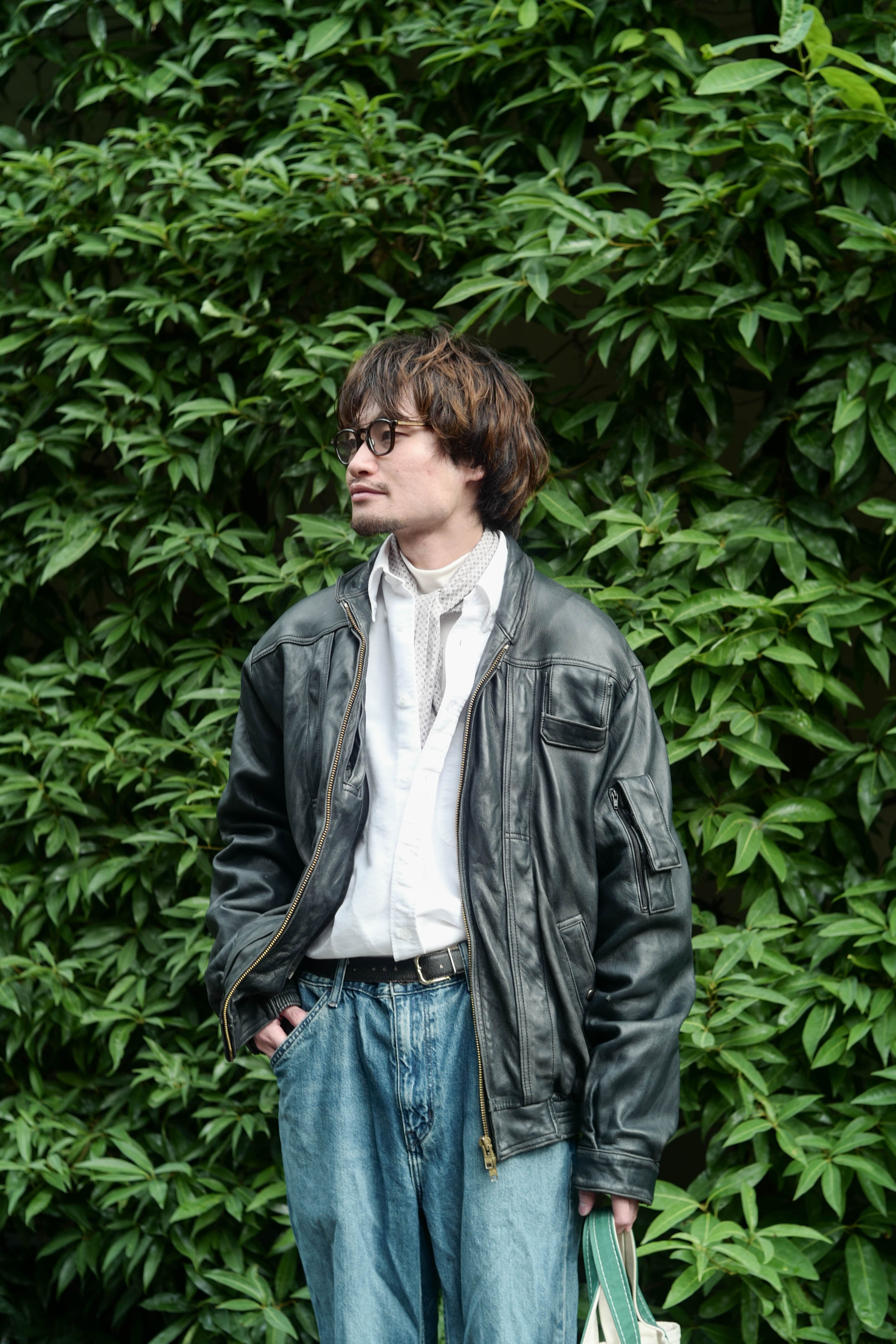 フランス軍 パイロットレザーボンバージャケット② | militaria & encore 