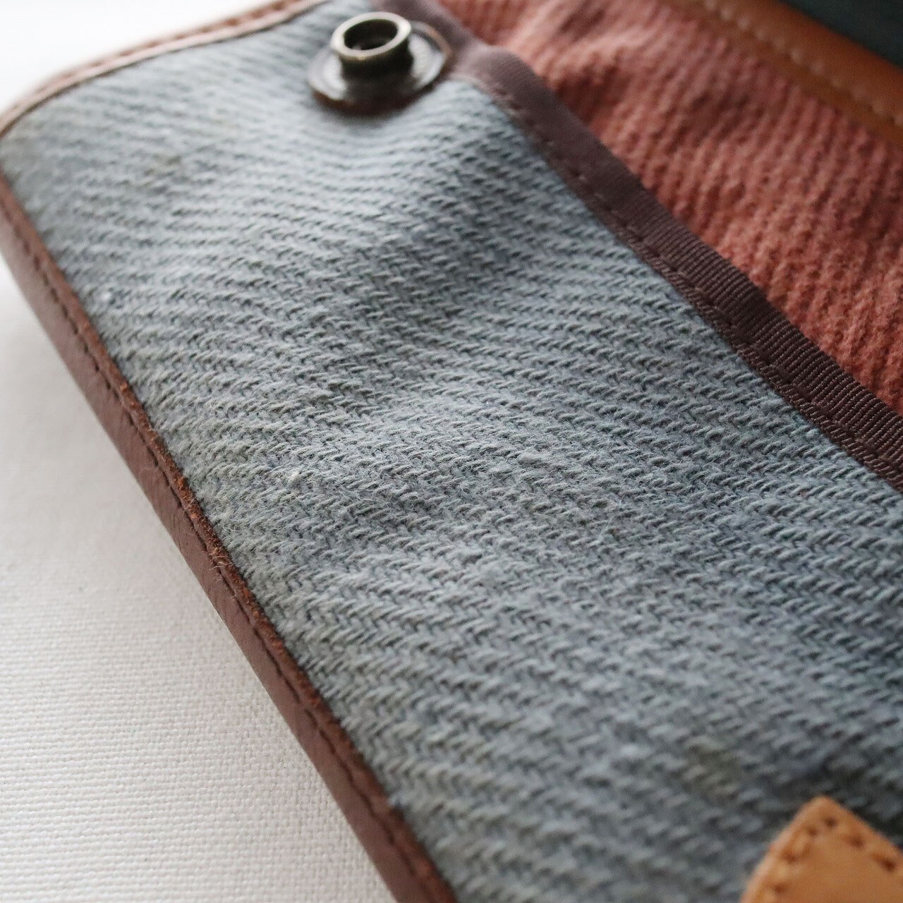 【Dead Stock Items】長財布 / Hemp cotton long wallet /  マリン ヘンプコットン