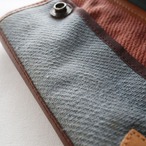 【Dead Stock Items】長財布 / Hemp cotton long wallet /  マリン ヘンプコットン