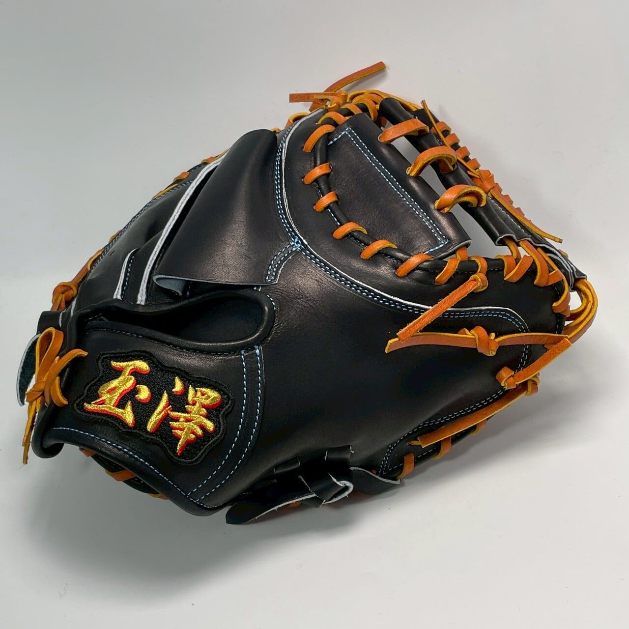 【硬式】玉澤 キャッチャーミット DELUXE TKC-TL2DX型 右投げ(本体:ブラック×紐:タン)|タマザワ