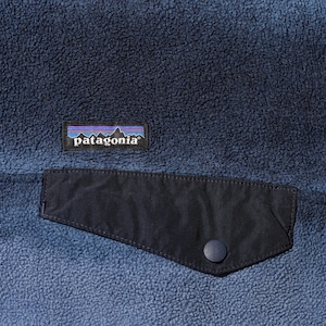 極美品 L 総柄 ブルー 15年 LW Synchilla Snap-T Patagonia シンチラ スナップT パタゴニア