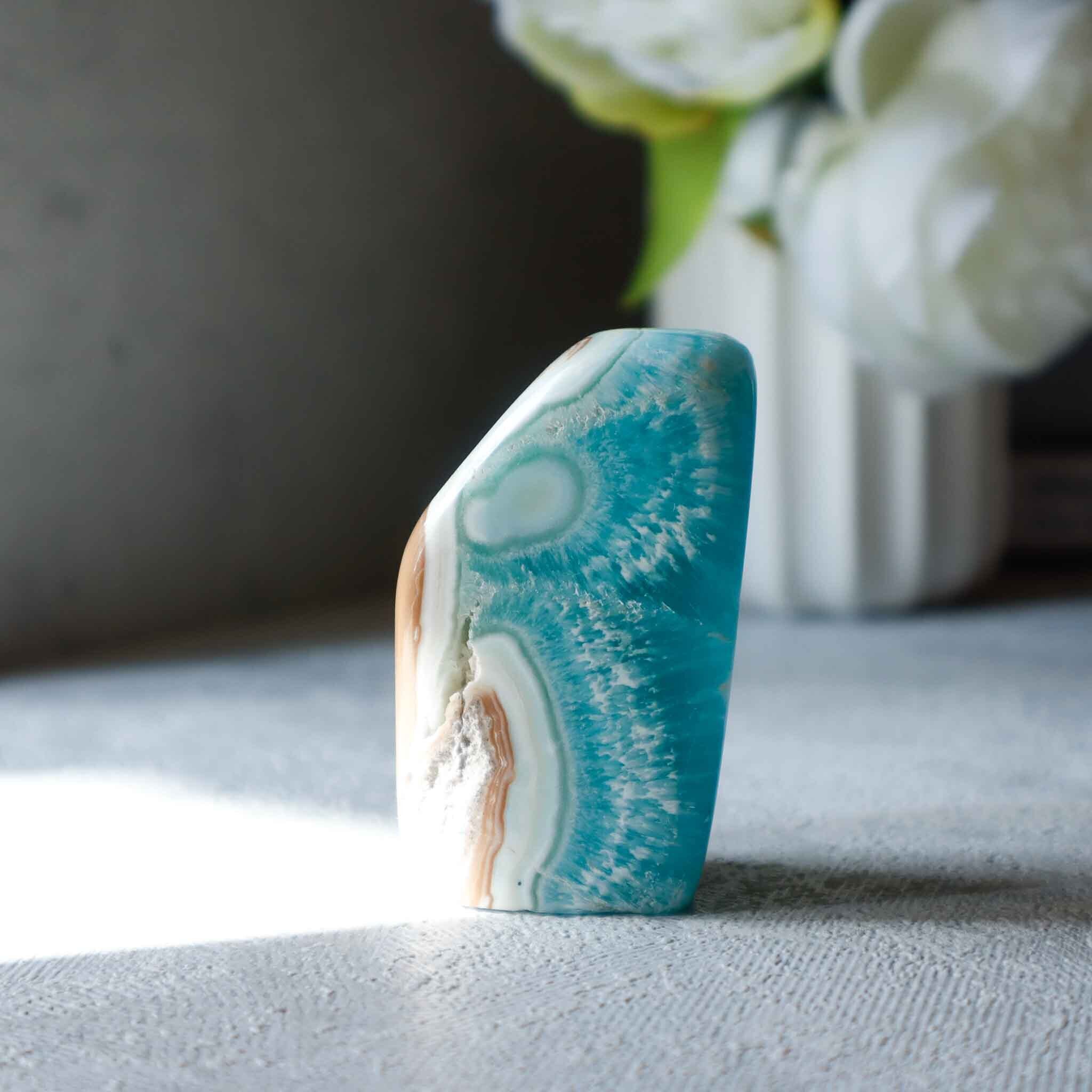 ヘミモルファイト 1528｜【送料無料】Hemimorphite Free Form 異極鉱