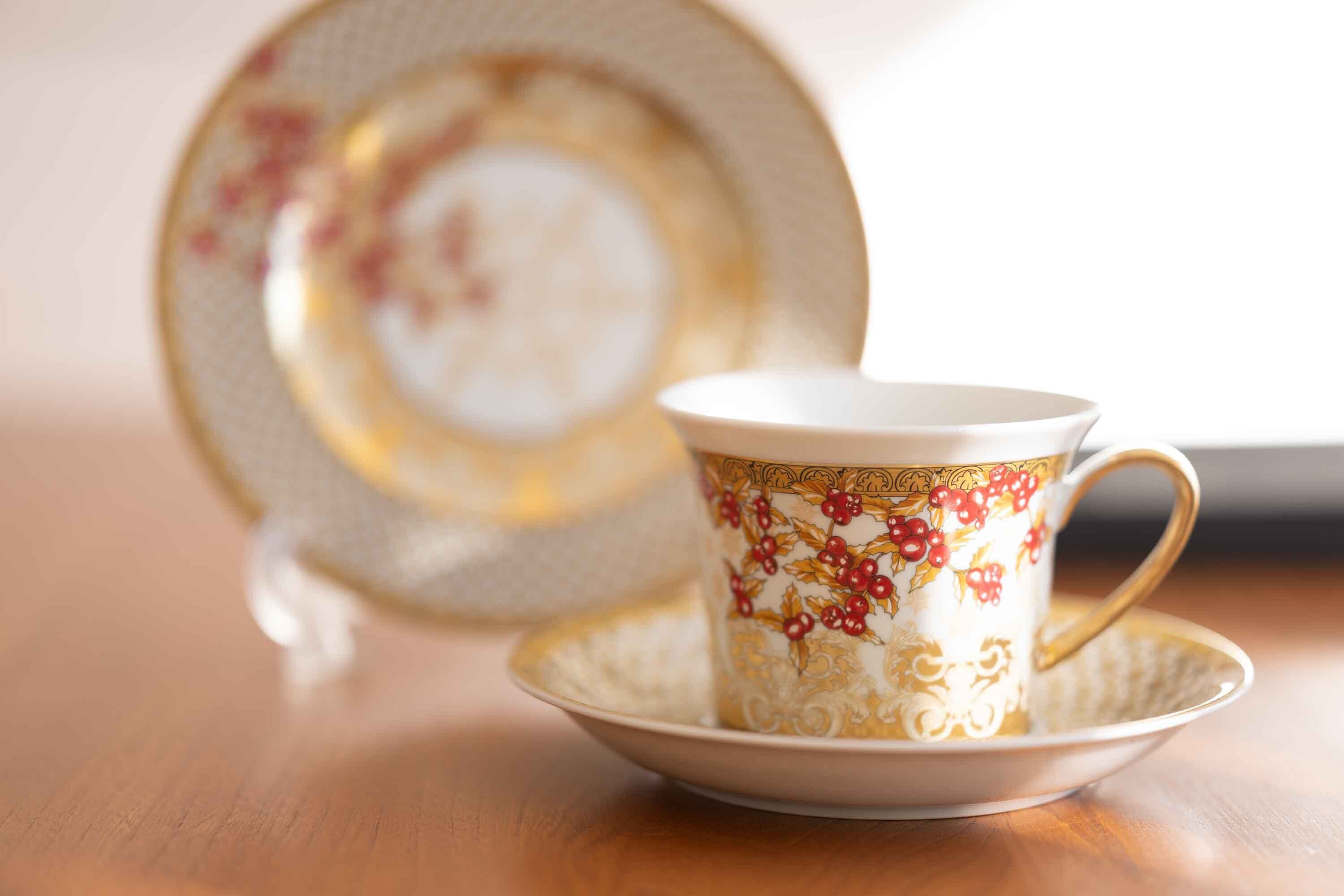 ジャンニ・ベルサーチ ✖️ ROSENTHAL CHRISTMAS IN YOUR HEART カップ&ドソーサー、プレート