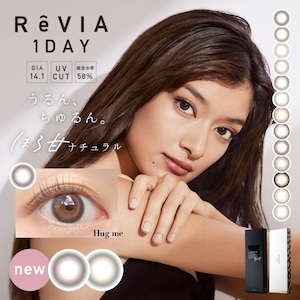 レヴィア ワンデー カラー 1箱10枚入 度あり 【ビアンカ】14.1mm ローラ ROLA ReVIA 1day color UVカット カラー コンタクト おまけ付き♪