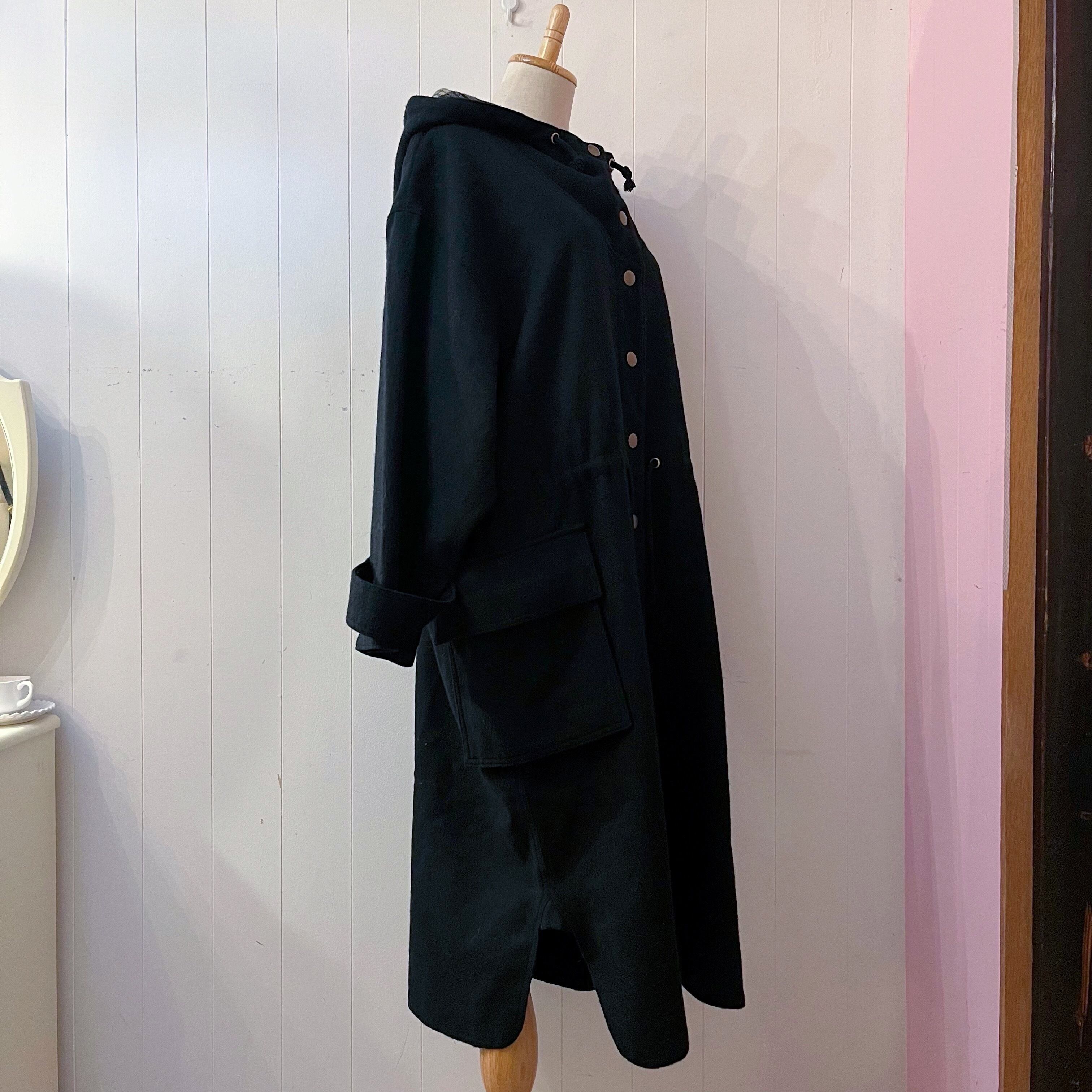 black beige check hoodie coat