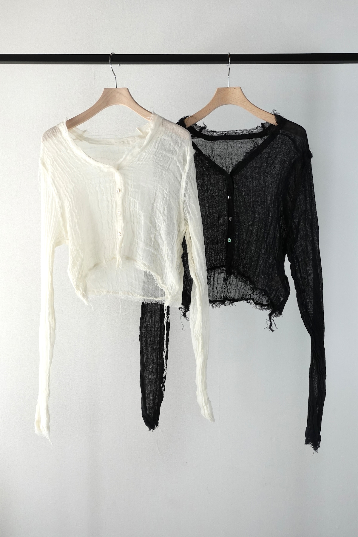 ERiKOKATORi】wool linen gawze cardigan | TOLMA
