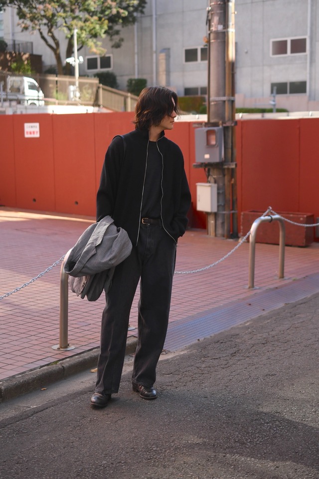 BATONER / SUPER HIGH TWIST WOOL DRIVERS KNIT (Black)