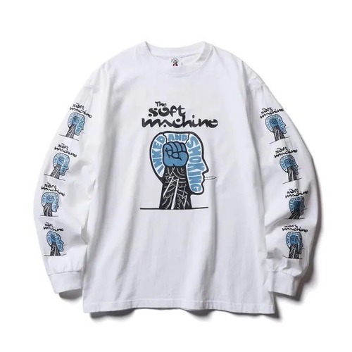 【SOFTMACHINE】ソフトマシーン / GALVANIZE L/S T-SHIRTS（WHITE)