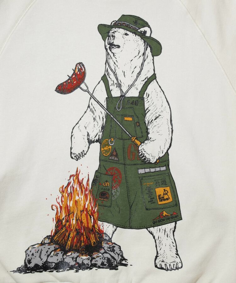 go slow caravan ゴースローキャラバン メンズ パーカー 空紡糸裏毛