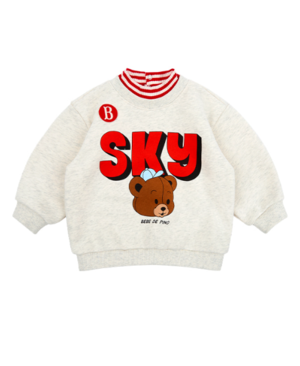[BEBE DE PINO] Sky bear baby half neck sweatshirt 正規品 韓国ブランド 韓国ファッション 韓国代行 韓国通販 ベベドピノ bebedepino 日本 店舗 韓国 子供服